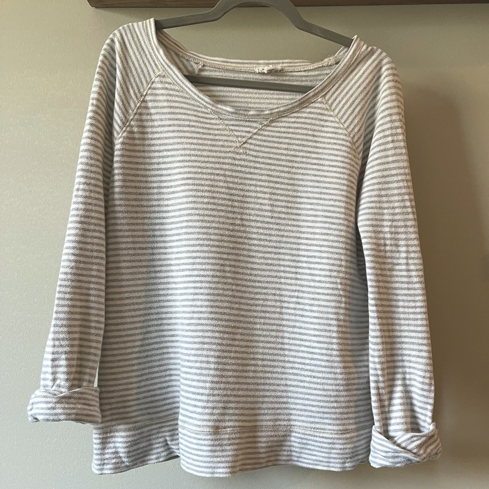 Soft Joie Striped Boat Neck Pullover Sz Small!